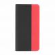Prio Book Case - кожен калъф с поставка за Samsung Galaxy S22 (черен-червен) thumbnail 2