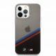 BMW M Tricolor Stripes Case - хибриден удароустойчив кейс за iPhone 13 Pro (прозрачен) thumbnail 6