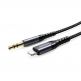 Joyroom Audio Cable With Lightning Connector - сертифициран аудио кабел от Lightning към 3.5 мм. аудио жак (100см) (черен)  thumbnail