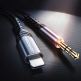Joyroom Audio Cable With Lightning Connector - сертифициран аудио кабел от Lightning към 3.5 мм. аудио жак (100см) (черен)  thumbnail 3