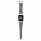 Karl Lagerfeld Karl Head PU Watch Strap - кожена каишка за Apple Watch 38мм, 40мм, 41мм (сребрист) thumbnail