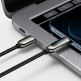 Baseus Digital Display USB-C to Lightning Cable PD 20W (CATLSK-01) - USB-C към Lightning кабел за Apple устройства с Lightning порт (100 см) (черен) thumbnail 10
