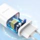 Dux Ducis Wall Charger USB-C 20W PD - захранване за ел. мрежа 20W с USB-C изход и технология за бързо зареждане (бял) thumbnail 5