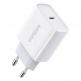 Ugreen Wall Charger USB-C 20W PD - захранване за ел. мрежа 20W с USB-C изход и технология за бързо зареждане (бял) thumbnail