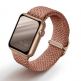 Uniq Aspen Adjustable Braided Band  - текстилна каишка за Apple Watch 42мм, 44мм, 45мм (розов) thumbnail