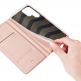 Dux Ducis Skin Pro Case - кожен калъф с поставка и отделение за кр. карти за Samsung Galaxy S22 Ultra (розов) thumbnail 8