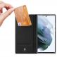 Dux Ducis Skin Pro Case - кожен калъф с поставка и отделение за кр. карти за Samsung Galaxy S22 Ultra (черен) thumbnail 2