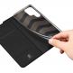 Dux Ducis Skin Pro Case - кожен калъф с поставка и отделение за кр. карти за Samsung Galaxy S22 Ultra (черен) thumbnail 7
