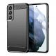 Carbon Soft Silicone TPU Protective Case - силиконов (TPU) калъф за Samsung Galaxy S22 Plus (черен) thumbnail