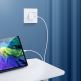 Dux Ducis Wall Charger USB-C 30W PD - захранване за ел. мрежа 30W с USB-C изход и технология за бързо зареждане (бял) thumbnail 9