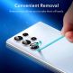 ESR Camera Lens Protector - предпазни стъклени защитни покрития за камерата на Samsung Galaxy S22 Ultra (прозрачен) thumbnail 9