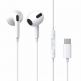 Baseus Encok C17 In-Ear USB-C Stereo Headphones (NGCR010002) - слушалки с USB-C кабел, управление на звука и микрофон (бял) thumbnail
