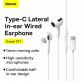 Baseus Encok C17 In-Ear USB-C Stereo Headphones (NGCR010002) - слушалки с USB-C кабел, управление на звука и микрофон (бял) thumbnail 11