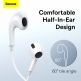 Baseus Encok C17 In-Ear USB-C Stereo Headphones (NGCR010002) - слушалки с USB-C кабел, управление на звука и микрофон (бял) thumbnail 15