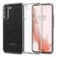 Spigen Liquid Crystal Glitter Case - тънък качествен силиконов (TPU) калъф за Samsung Galaxy S22 (прозрачен)  thumbnail