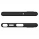 Spigen Thin Fit Case - качествен тънък матиран кейс за Samsung Galaxy S22 Ultra (черен) thumbnail 6