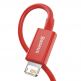 Baseus Superior Lightning USB Cable (CALYS-A09) - USB кабел за Apple устройства с Lightning порт (100 см) (червен) thumbnail 3