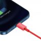 Baseus Superior Lightning USB Cable (CALYS-A09) - USB кабел за Apple устройства с Lightning порт (100 см) (червен) thumbnail 8