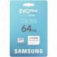 Samsung MicroSD 64GB EVo Plus A2 - microSD памет с SD адаптер за Samsung устройства (клас 10) (подходяща за GoPro, дронове и други)  thumbnail 2