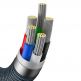 Baseus Crystal Shine USB-C to Lightning Cable PD 20W (CAJY000201) - USB-C към Lightning кабел за Apple устройства с Lightning порт (120 см) (черен) thumbnail 8