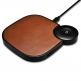 iCarer Leather 2 in 1 Wireless Charger 10W - поставка (пад) за безжично зареждане на Qi съвместими устройства и зареждане на Apple Watch (кафяв)  thumbnail 5
