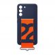 Samsung Silicone Cover With Strap EF-GS906TNEGWW  - оригинален силиконов кейс с ластик против изпускане за Samsung Galaxy S22 Plus (тъмносин) thumbnail 5