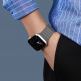 Dux Ducis Silicone Magnetic Strap (Chain Version) - магнитна силиконова каишка за Apple Watch 38мм, 40мм, 41мм (сив-оранжев) thumbnail 3
