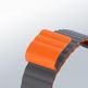 Dux Ducis Silicone Magnetic Strap (Chain Version) - магнитна силиконова каишка за Apple Watch 38мм, 40мм, 41мм (сив-оранжев) thumbnail 8