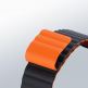 Dux Ducis Silicone Magnetic Strap (Chain Version) - магнитна силиконова каишка за Apple Watch 38мм, 40мм, 41мм (черен-оранжев) thumbnail 8