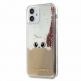 Karl Lagerfeld Liquid Glitter Peek a Boo Case - дизайнерски кейс с висока защита за iPhone 12, iPhone 12 Pro (прозрачен) thumbnail 4