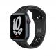 Apple Watch Nike Sport Band - оригинална силиконова каишка за Apple Watch 42мм, 44мм, 45мм (тъмносив-черен) thumbnail