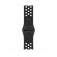 Apple Watch Nike Sport Band - оригинална силиконова каишка за Apple Watch 42мм, 44мм, 45мм (тъмносив-черен) thumbnail 2