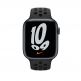 Apple Watch Nike Sport Band - оригинална силиконова каишка за Apple Watch 42мм, 44мм, 45мм (тъмносив-черен) thumbnail 3