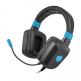 Fury Backlit Gaming Headset Raptor NFU-1584 - USB гейминг слушалки с подцветка и микрофон за PC (черен-син) thumbnail