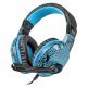 Fury Backlit Gaming Headset Hellcat NFU-0863 - USB гейминг слушалки с подцветка и микрофон за PC и лаптопи (черен-син) thumbnail