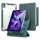ESR Rebound Hybrid Case 360 - полиуретанов калъф с отделящ се кейс и поставка за iPad Air 5 (2022), iPad Air 4 (2020) (зелен-прозрачен) thumbnail