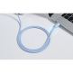 Baseus Jelly USB-C to USB-C Cable 100W - кабел с бързо зареждане за устройства с USB-C порт (200 см) (светлосин) thumbnail 8