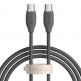 Baseus Jelly USB-C to USB-C Cable 100W - кабел с бързо зареждане за устройства с USB-C порт (200 см) (черен) thumbnail