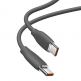 Baseus Jelly USB-C to USB-C Cable 100W - кабел с бързо зареждане за устройства с USB-C порт (200 см) (черен) thumbnail 5