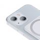 Baseus Crystal Magnetic Glass Case With a Bracket - хибриден удароустойчив кейс с MagSafe и вградена поставка за iPhone 13 (прозрачен) thumbnail 2