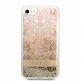 Guess Liquid Glitter Paisley Case - дизайнерски кейс с висока защита за iPhone SE (2022), iPhone SE (2020), iPhone 8, iPhone 7 (златист) thumbnail 2