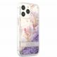 Guess Liquid Glitter Flower Case - дизайнерски кейс с висока защита за iPhone 13 Pro Max (лилав) thumbnail 3