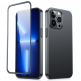 Joyroom 360° Full Case And Tempered Glass Set - тънък силиконов кейс и стъклено защитно покритие за целия дисплей на iPhone 13 Pro (черен) thumbnail 2