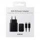 Samsung Power Delivery 3.0 45W Wall Charger EP-T4510XBEGEU - захранване за ел. мрежа с USB-C изход и USB-C кабел (черен) (retail опаковка) thumbnail 2