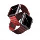 Uniq Revix Silicone Magnetic Strap - двулицевва магнитна силиконова каишка за Apple Watch 38мм, 40мм, 41мм (червен-бордо) thumbnail
