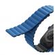 Uniq Revix Silicone Magnetic Strap - двулицевва магнитна силиконова каишка за Apple Watch 42мм, 44мм, 45мм (син-черен) thumbnail 3