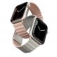 Uniq Revix Silicone Magnetic Strap - двулицевва магнитна силиконова каишка за Apple Watch 42мм, 44мм, 45мм (розов-бежов) thumbnail