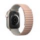Uniq Revix Silicone Magnetic Strap - двулицевва магнитна силиконова каишка за Apple Watch 42мм, 44мм, 45мм (розов-бежов) thumbnail 3