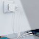 Acefast A13 PD 65W Charger - захранване за ел. мрежа за лаптопи, смартфони и таблети с 2XUSB-C и USB-A изходи и USB-C към USB-C кабел (бял) thumbnail 6