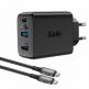Acefast A17 65W GaN Charger - захранване за ел. мрежа за лаптопи, смартфони и таблети с USB-C и USB-A изходи, HDMI порт и USB-C към USB-C кабел (черен) thumbnail